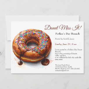 Father’s Day Brunch Invitation – Doughnuts & Coffe