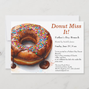 Father’s Day Brunch Invitation – Doughnuts & Coffe
