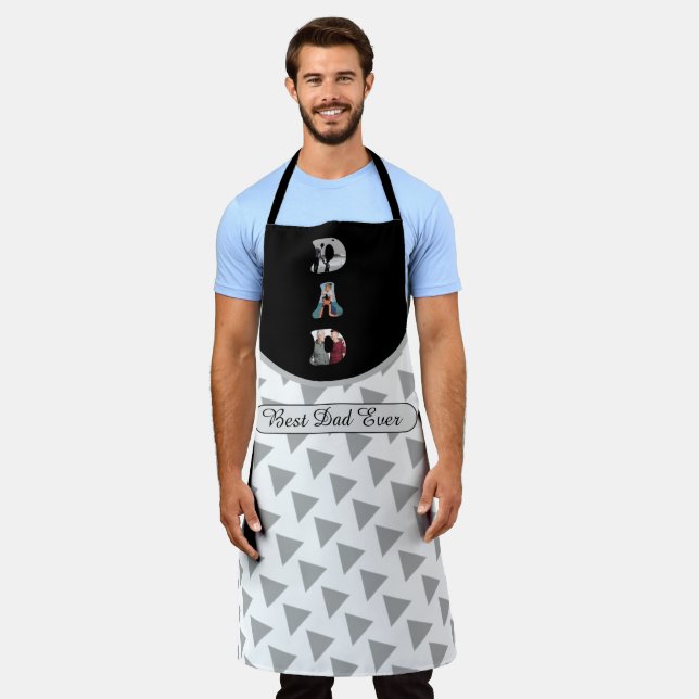 Father’s Day Gift for Dad \ Best Dad Ever Apron (Worn)