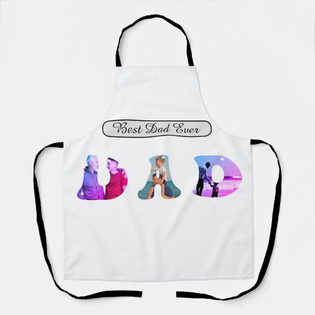 Father’s Day Gift for Dad \ Best Dad Ever Apron (Front)