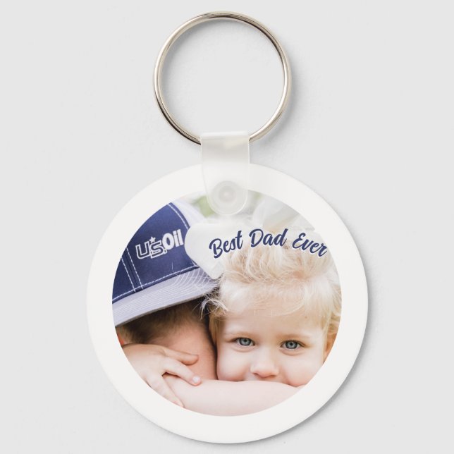 Father’s Day Gift for Dad \ Best Dad Ever Keychain (Front)
