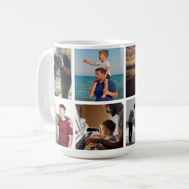 Father’s Day Gift for Dad | Custom Photo Coffee Mug (Front Left)