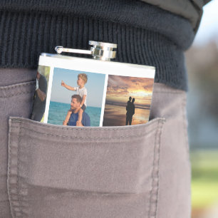 Father’s Day Gift for Dad   Custom Photo Hip Flask