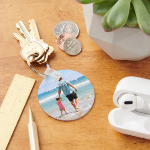 Father’s Day Gift for Dad Custom Photo & Name Keychain