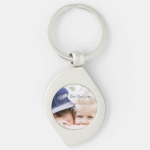 Father’s Day Gift for Dad Custom Photo & Name Keychain