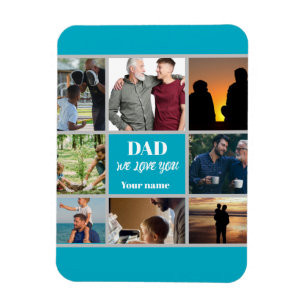 Father’s Day Gift for Dad Custom Photo & Name Magnet
