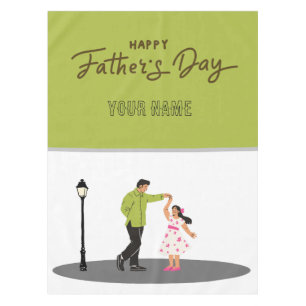 Father’s Day Gift for Dad Custom Photo & Name Tablecloth