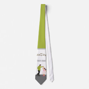 Father’s Day Gift for Dad Custom Photo & Name Tie