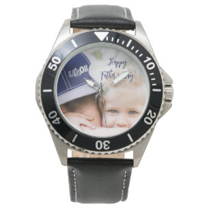 Father’s Day Gift for Dad   Custom Photo & Name Watch