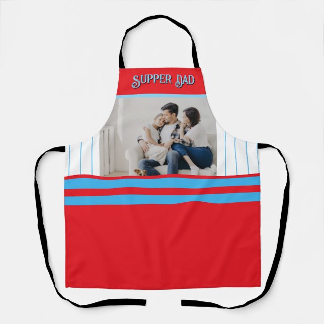 Father’s Day Gift for Supper Dad Apron (Front)
