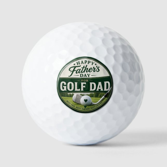 Father’s Day Golf Dad  Balls (Front)
