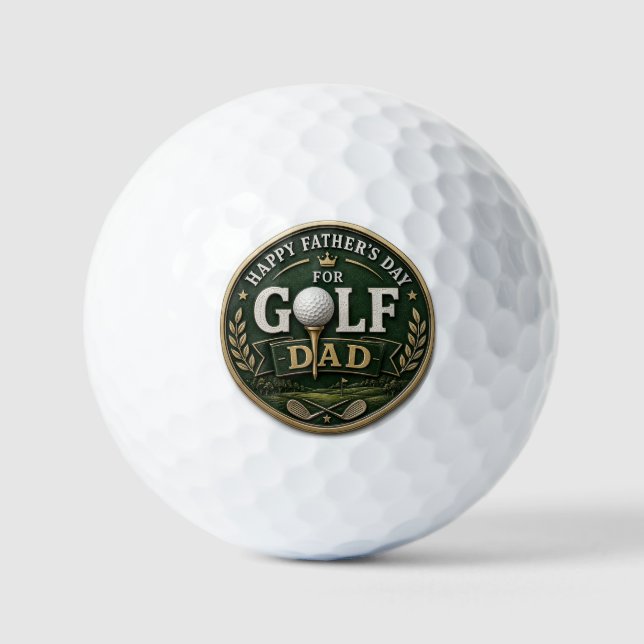 Father’s Day Golf Dad  Balls (Front)