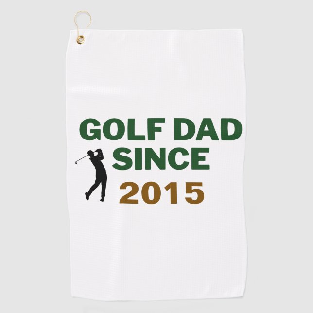 Father’s Day Golf Dad Since Year Design Towel (Front)
