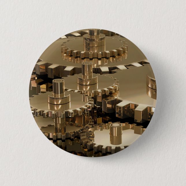 Father’s Day in Gear 2 Inch Round Button (Front)