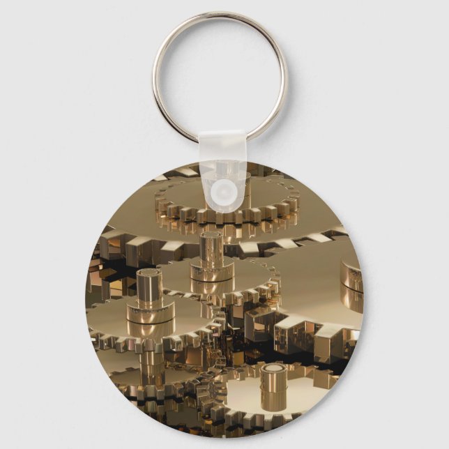Father’s Day in Gear Keychain (Front)