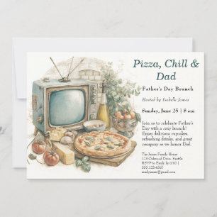 Father’s Day TV Night – Editable Cozy Movie Party  Invitation