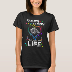 Father Son Best Friends For Life Autism Awareness T-Shirt