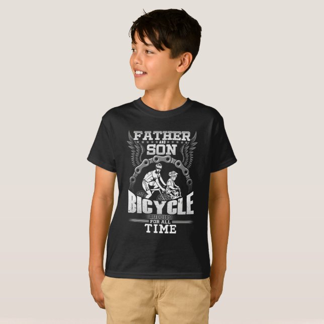 Father Son Bicycle T-Shirt (Front Full)