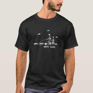 Father & Son Fisherman Happy Hours of Fishing Tee