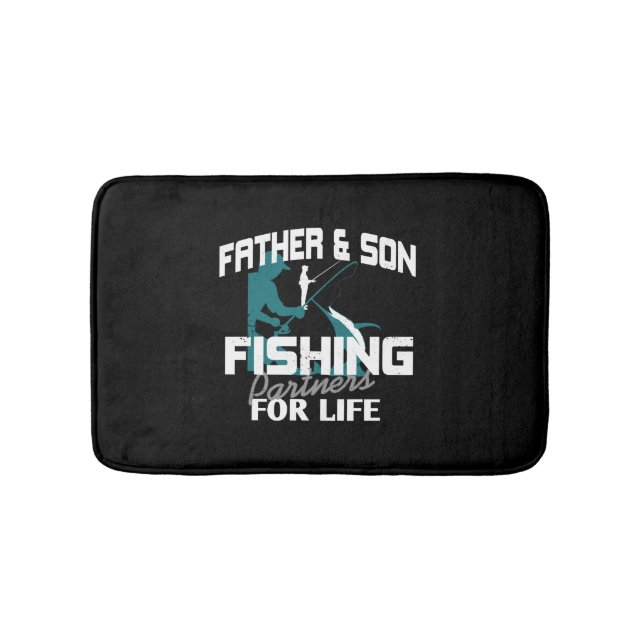 Father Son Fishing Bath Mat (Front)