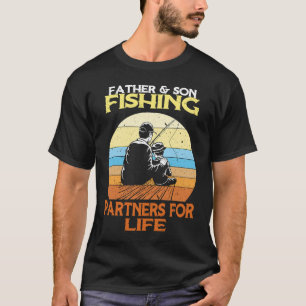 Father Son Fishing Partners For Life Retro Matchin T-Shirt