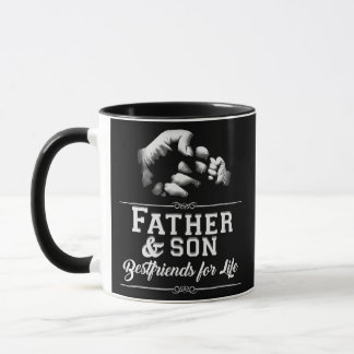 Father Son Friends Fist Bump Dad Father's Day Mug