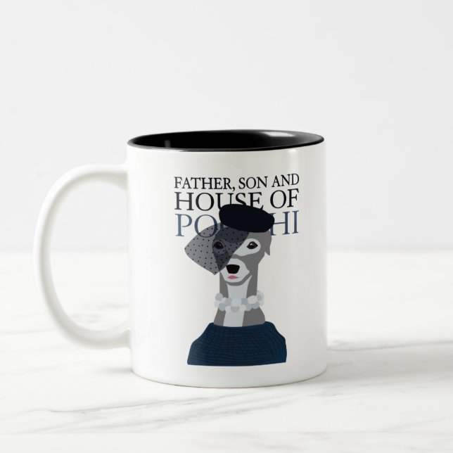 Father-Son-&-House-of-Gucci-Dark Two-Tone Coffee Mug (Left)