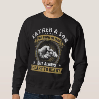 Father Son Not Always Eye To Eye But Always Heart Sweatshirt