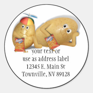 Father & Son Spuds Classic Round Sticker