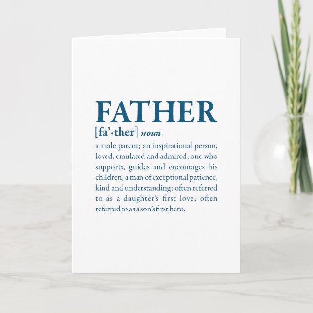 Father Thank You Card (Front)