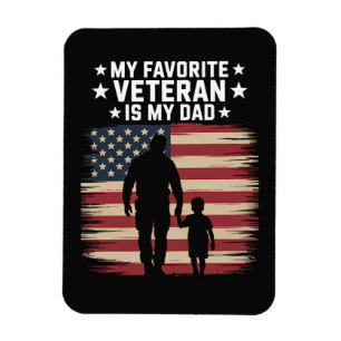 Father Veterans Day Dad Proud Magnet