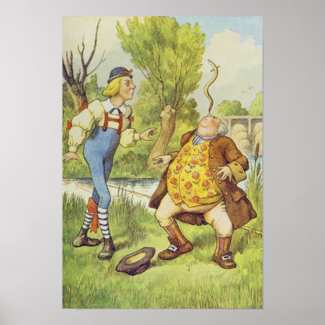 Father William Balancing an Eel on his Nose Poster (Front)