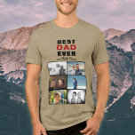 Father with Kids and Family Dad 6 Photo Collage Tri-Blend Shirt<br><div class="desc">Best Dad Father with Kids and Family Dad 6 Photo Collage t-shirt. Collage of 6 photos,  father`s name with a sweet message and names of children. Add your 6 favourite family photos. Sweet keepsake and a gift for birthday,  Father`s Day or Christmas for a dad,  new dad or grandfather.</div>