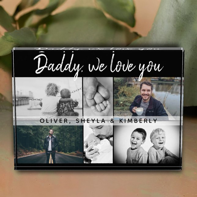 Father with Kids and Family Dad Collage Photo Block (Creator Uploaded)
