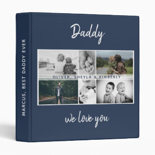 Father with Kids and Family Dad Photo Album Binder