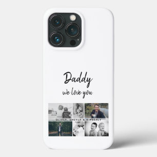 Father with Kids and Family Dad Photo Collage iPhone 13 Pro Case