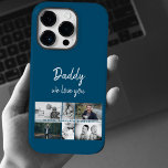 Father with Kids and Family Dad Photo Collage Case-Mate iPhone 14 Pro Case<br><div class="desc">Father with Kids and Family Dad Photo Collage iPhone Case. Collage of 6 photos, father`s name with a sweet message in a trendy white script and names of children that overlay the photos. Add your 6 favourite family photos. Sweet keepsake and a gift for birthday, Father`s Day or Christmas for...</div>