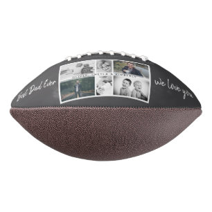 Father with Kids and Family Dad Photo Collage Football
