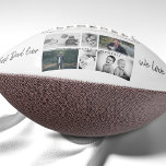 Father with Kids and Family Dad Photo Collage Football<br><div class="desc">Father with Kids and Family Dad Photo Collage Football Ball. Collage of 6 photos, father`s name with sweet message in a trendy script and names of children that overlay the photos. Add your 6 favourite family photos. Sweet keepsake and a gift for birthday, Father`s Day or Christmas for a dad,...</div>
