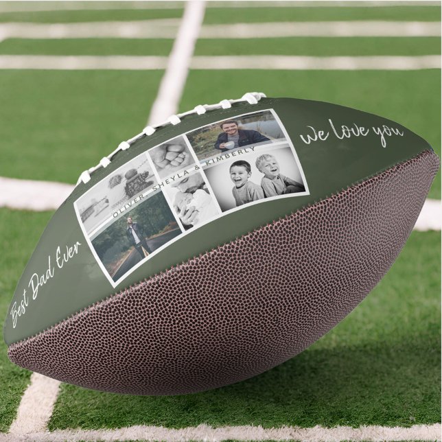 Father with Kids and Family Dad Photo Collage Football (Creator Uploaded)
