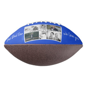 Father with Kids and Family Dad Photo Collage Football