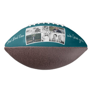 Father with Kids and Family Dad Photo Collage Football