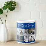 Father with Kids and Family Dad Photo Collage Large Coffee Mug<br><div class="desc">Father with Kids and Family Dad Photo Collage Giant Coffee Mug. Collage of 6 photos, father`s name with a sweet message in a trendy script and names of children that overlay the photos. Add your 6 favourite family photos. Sweet keepsake and a gift for a birthday, Father`s Day or Christmas...</div>