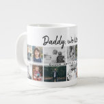 Father with Kids Family Dad 14 Photo Collage  Large Coffee Mug<br><div class="desc">Father with Kids and Family Dad Photo 14 Collage Giant Coffee Mug. Collage of 14 photos, father`s name with a sweet message in a trendy script and names of children that overlay the photos. Add your 14 favourite family photos. Sweet keepsake and a gift for a birthday, Father`s Day or...</div>