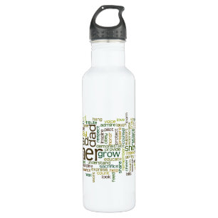 Father Word Cloud 710 Ml Water Bottle
