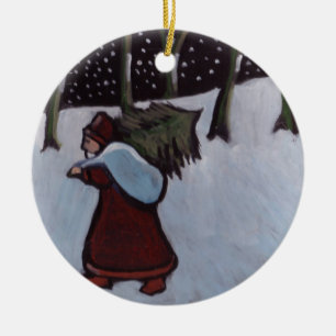 (Father xmas Ornament) Ceramic Ornament