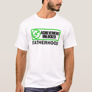 Fatherhood, Achievement Unlocked funny gamer dad T-Shirt