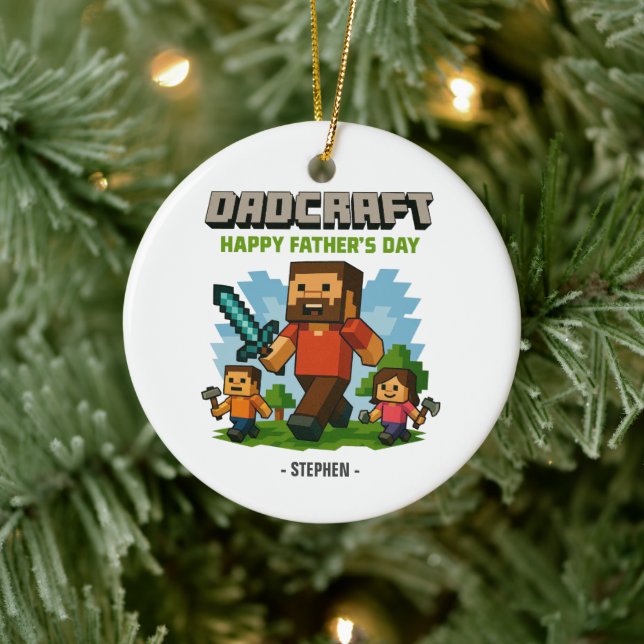 Fatherhood Mode Activated – Happy Father’s Day Ceramic Ornament (Tree)