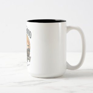 Fatherhood The Real Legacy Vintage Father's Day Two-Tone Coffee Mug