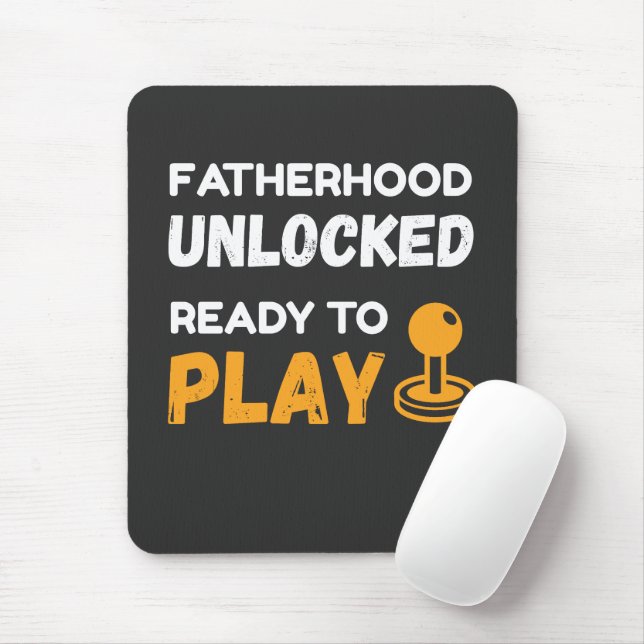 Fatherhood Unlocked Gamer Dad Mouse Pad (With Mouse)